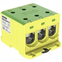 MOREK Kabelsko/anslutningsplint OTL300-3 gul/grön 3xAl/Cu 95-300mm2 1000V AC / 1500V DC universalklämma MAA3300Y10