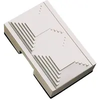 SOLAR PLUS Dörrklocka vit med svart sockel, mekanisk, 2 toner (LR14 batterier)