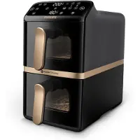 Philips 4000 Series NA462 - Dubbel luftfritös - 10 liter - 2.75 kW - svart/mörkgrå