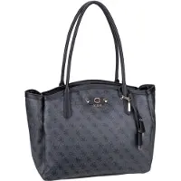GUESS Shoppingväska 'LINDSEY' antracit / svart