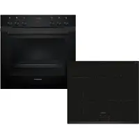 Siemens iQ300 EQ322IAAB, Induktionshäll med zon, 4 zone(s), Glass-keramisk, Svart, Röra, 59,2 cm