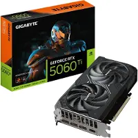 Gigabyte technology Gigabyte WINDFORCE MAX - OC Edition - grafikkort - GeForce RTX 5060 Ti - 16 GB GDDR7 - PCI Express 5.0 - 3 x DisplayPort, HDMI - låda