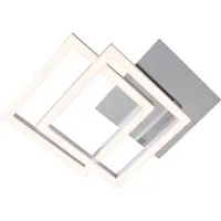 Briloner LED taklampa Frame, Förkromad / silver, Vardagsrum / matsal, Metall, Modern, LED-taklampa