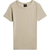 G-Star Slim Rib T-Shirt - Beige - Women