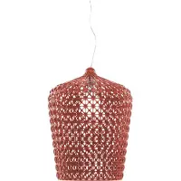 Kartell Taklampa , Kabuki, Röd, Vardagsrum, Plast, Design