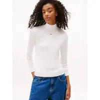 Tommy Hilfiger Tommy Jeans Slim Mock Neck Long Sleeve T-Shirt
