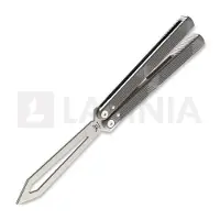 Flytanium Zenith Trainer 2.0 1385GGS Stonewash, Gunmetal Gray Aluminum, balisong trainer