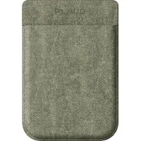 Plaud.AI Note - Påse for recorders - magnetic, with wireless charging - MagSafe-kompatibilitet - läder - grön