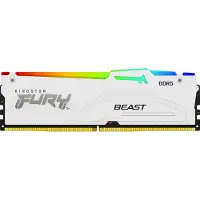 Kingston FURY Beast RGB - DDR5 - sats - 32 GB: 2 x 16 GB - DIMM 288-pin - 6000 MT/s / PC5-48000 - CL36 - 1.35 V - ej buffrad - on-die ECC - vit