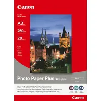 Canon Photo Paper Plus Semi-gloss SG-201 1686B026 Fotopapper DIN A3 260 G/m² 20 ark Sidenglans