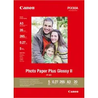 Canon A3 265g PP-201 fotopapper | Plus Glossy II | 20 ark