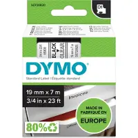 Dymo S0720820 | 45800 | svart text - transparent tejp | 19mm (original)