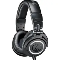 Audio-Technica ATH M50X - M Series - hörlurar - fullstorlek - kabelansluten - 3,5 mm kontakt