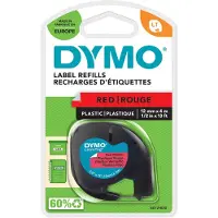 Dymo S0721630 | 91203 | röd plasttejp | 12mm (original)