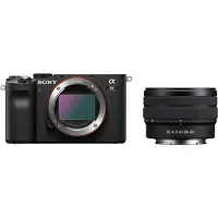 Sony a7C ILCE-7CL - Digitalkamera - spegellöst - 24.2 MP - Fullständig ram - 4 K / 30 fps - 2.1x optisk zoom 28 - 60 mm lins - Wireless LAN, NFC, B...
