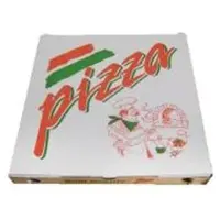 Multi Pizzaask 30x30x3 cm vit med tryck Pizza Buon Appetito, 100 st/fp