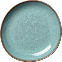 Villeroy & Boch Lave, Desserttallrik, Oval, Keramik, Turkos, 280 mm, 270 mm