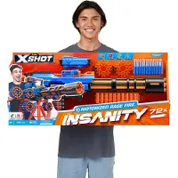 XShot X-Shot Insanity Blaster Rage Fire dartvapen (inkl. 72 darts)