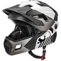 RockBros TS-61 10110061005 Cykelhjälm för barn med avtagbar haka Storlek S (48-54) - Grå