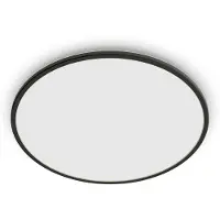Philips SuperSlim LED IP54 Ø 25cm 4 000K svart Superslim, dimbar, Svart, Metall, LED-taklampor