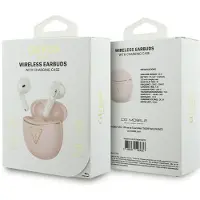 GUESS Gold Line Triangle True Wireless Hörlurar med laddningsetui - rosa