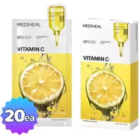 Mediheal [] Vitamide Uppljusande Essentiell Mask 24ml x 20st Intensiv C-vitamin Lyster & Ton-Up Storpack