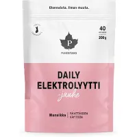 Puhdistamo Reningsverk Dagligt elektrolytpulver, jordbær, 200 g