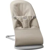 BabyBjörn bouncer Bliss Woven sits, ljusbeige