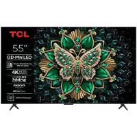 TCL Q6C 55Q6C, 139,7 cm (55"), 3840 x 2160 pixlar, QD-Mini LED, Smart-TV, Wi-Fi, Metallisk