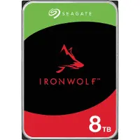 Seagate IronWolf ST8000VN004 - Hårddisk - 8 TB - inbyggd - 3.5 - SATA 6Gb/s - 7200 rpm - buffert: 256 MB