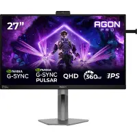 AOC AG276QSG2/96, 68,6 cm (27), 2560 x 1440 pixlar, 1 ms, Svart, Grå