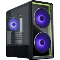Lian Li Lancool 217 INF - Mid tower - SSI EEB - genomskinlig sidopanel (härdat glas) - ingen strömförsörjning (ATX) - svart - USB/ljud