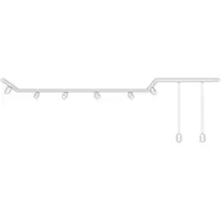 Briloner Komplett skensystem 1-fasig GU10 Vit