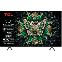 TCL 50C6K - 50" Diagonal klass C6K Series LED-bakgrundsbelyst LCD-TV - QLED - Smart TV - Google TV - 4K UHD (2160p) 3840 x 2160 - HDR - Quantum Dot...