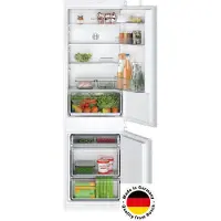 Bosch Serie | 2 KIV865SE0 - Kylskåp/frys - bottenfrysskåp - inbyggd - fördjupning - bredd: 56 cm - djup: 55 cm - höjd: 177.5 cm - 267 liter - Klass E