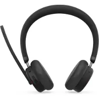 Lenovo 6550 - Headset - på örat - Bluetooth - trådlös - aktiv brusradering - svart - Certifierad för Microsoft-teams