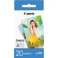 Canon ZINK fotopapper 50x76mm | självhäftande | 20 ark