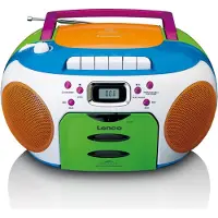 Lenco Bärbar radio med CD och kassett Kids Multi Colour
