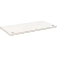 vidaXL Skrivbordsskiva vit 80x40x2,5 cm massiv furu