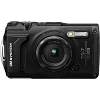 Olympus Tough TG-7 - Digitalkamera - kompakt - 12.0 MP - 4 K / 30 fps - 4x optisk zoom - Wireless LAN, Bluetooth - undervatten upp till 15 m - svart
