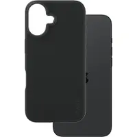PanzerGlass CARE by - Baksidesskydd för mobiltelefon - termoplastisk polyuretan (TPU), silikonbeläggning - svart - för Apple iPhone 16
