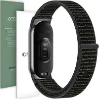 Tech-Protect Xiaomi Smart Band 8/9 NFC Nylon Reim - Svart