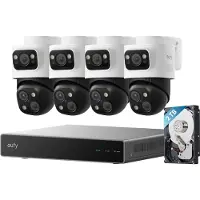 Eufy NVR Säkerhetssystem S4 Max, 8 kanaler, 3840 x 2160 pixlar, 2 TB, 16 TB, , Svart, Grå, Vit