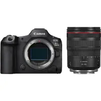 Canon EOS R5 Mark II Body + RF 24-105mm F/4.0 L IS USM Kit, 45 MP, 8192 x 5464 pixlar, CMOS, 8K Ultra HD, 656 g, Svart
