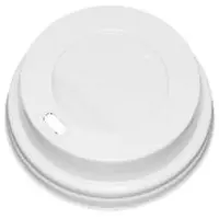 MultiLine Plastlock Ø80 Mm Vit Biologiskt Nedbrytbart För Kaffemugg 100 St.