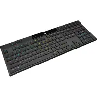 Corsair Gaming K100 AIR RGB - Tangentbord - ultratunn - backlit - trådlös - USB, 2.4 GHz, Bluetooth 4.2 - Nordisk - tangentbrytare: CHERRY MX Ultra Low Profile Tactile