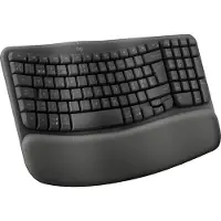 Logitech | Wave Keys - Tangentbord - trådlöst - 2,4 GHz, Bluetooth 5.0 - Grafit | Nordisk layout
