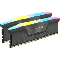 Corsair Vengeance RGB - DDR5 - sats - 64 GB: 2 x 32 GB - DIMM 288-pin - 6000 MT/s / PC5-48000 - CL40 - 1.35 V - ej buffrad - grå