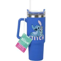 Paladone Stitch Blue 900ml Multiway Travel Cup and Straw
