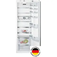Bosch Serie | 6 KIR81AFE0 - Kylskåp - inbyggd - fördjupning - bredd: 56 cm - djup: 55 cm - höjd: 177.5 cm - 319 liter - Klass E
